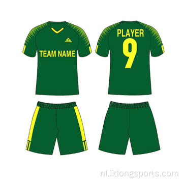 Ontwerp voetbalteam training uniformen aangepaste voetbal jerseys